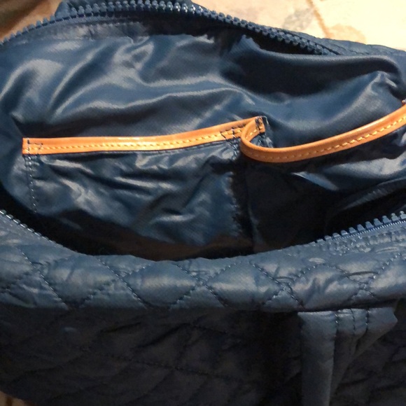 MZ Wallace Quilted Purse Bag Blue - Picture 7 of 10